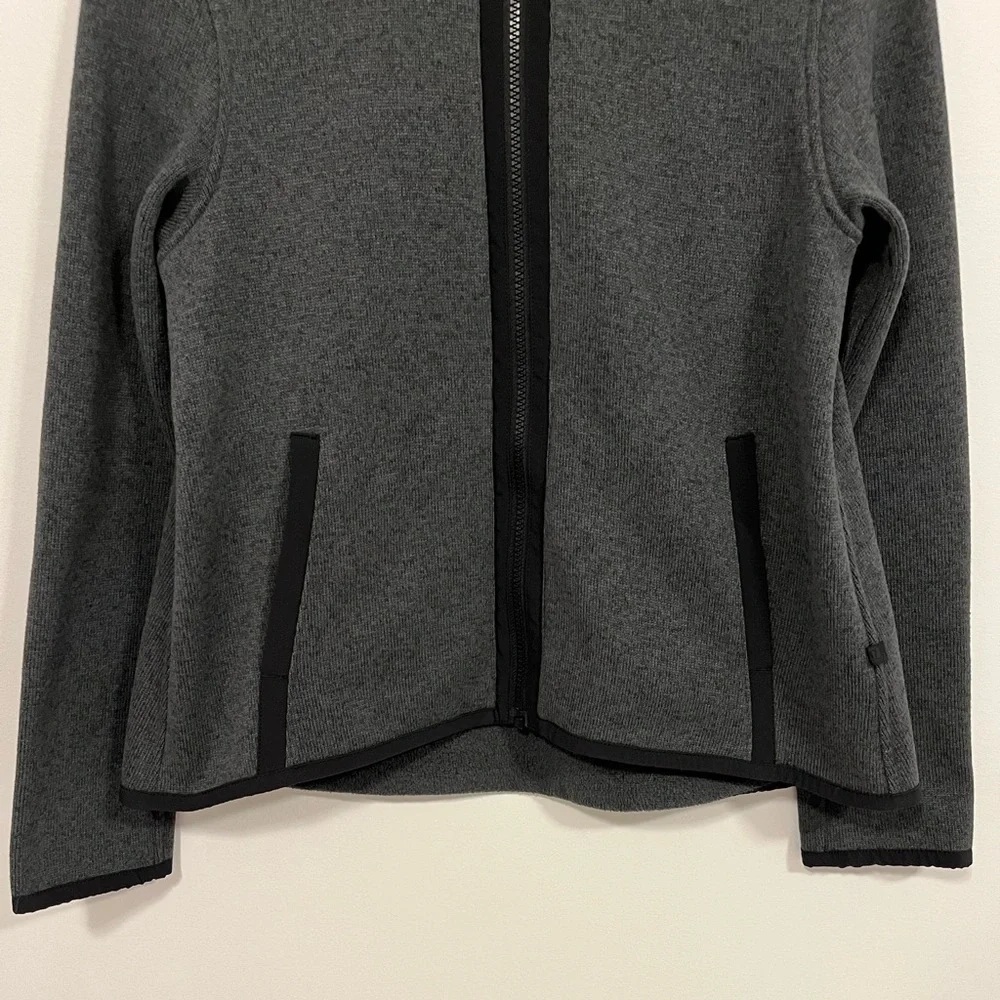 Lululemon Its Fleecing Cold Zip Up Heathered Black/Black 6 - Picture 11 of 16